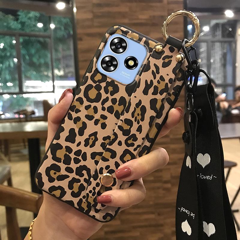 Fashion Design Soft case Phone Case For ZTE Blade A73 4G/V50 Smart Silicone Lanyard Shockproof Back Cover Dirt-resistant