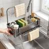 Storage Tray Sink Storage Rack Detachable Kitchen Sink Organizer Drain Rack  Bathroom Sink