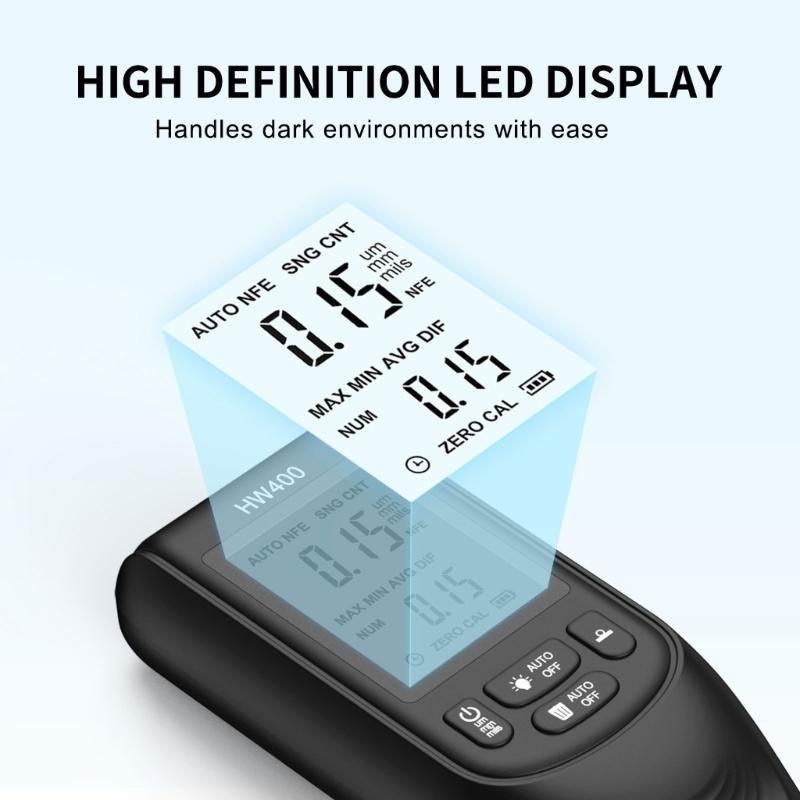 Automotive Paint Inspection Tool High Precisions Thickness Gauges with User Friendly Interfaces Automotive Paint Meter