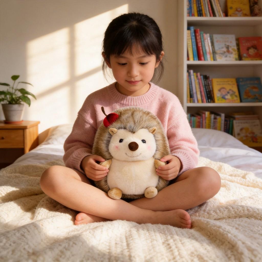 Plush Hedgehog Doll With Soft Polyester Fiber For Kids And Teens Gift