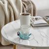 Crochet Lizard Coaster, Funny Handmade Animal Cup Mat, 3D Knitted Drink Coaster for Desk, Cute Heat Resistant Table Protector