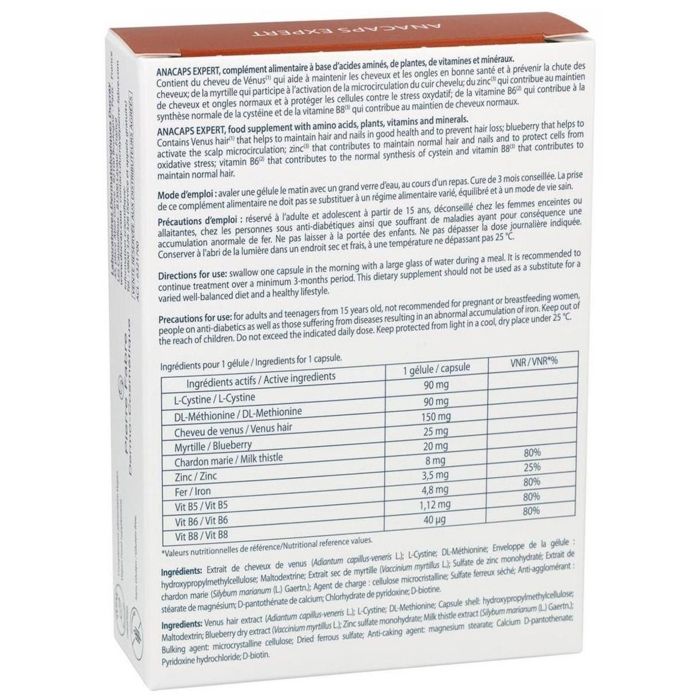 Ducray Anacaps Expert chute de cheveux chronique 30 gélules