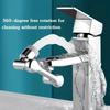 New Universal Rotation Extender Faucet Aerator Plastic Splash Filter Kitchen Tap Washbasin Faucets Bubbler Nozzle Robotic Arm