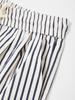 IKALOOK Semi-Wide Fit Striped Elastic Pants Dd1Smpt153