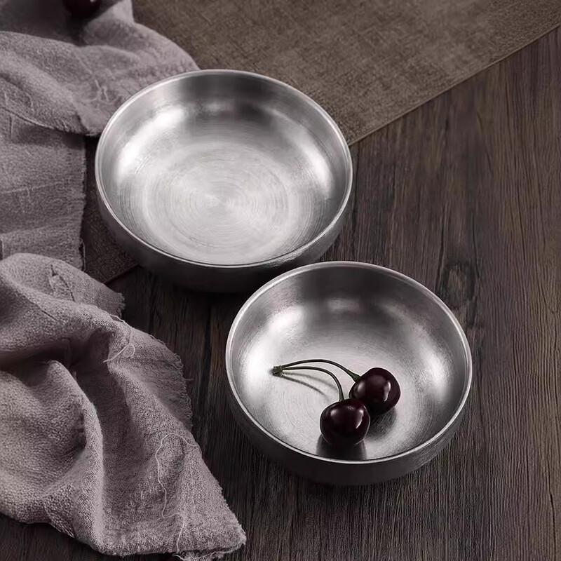ZISIZ Vintage Korean Stainless Steel Dipping Dishes