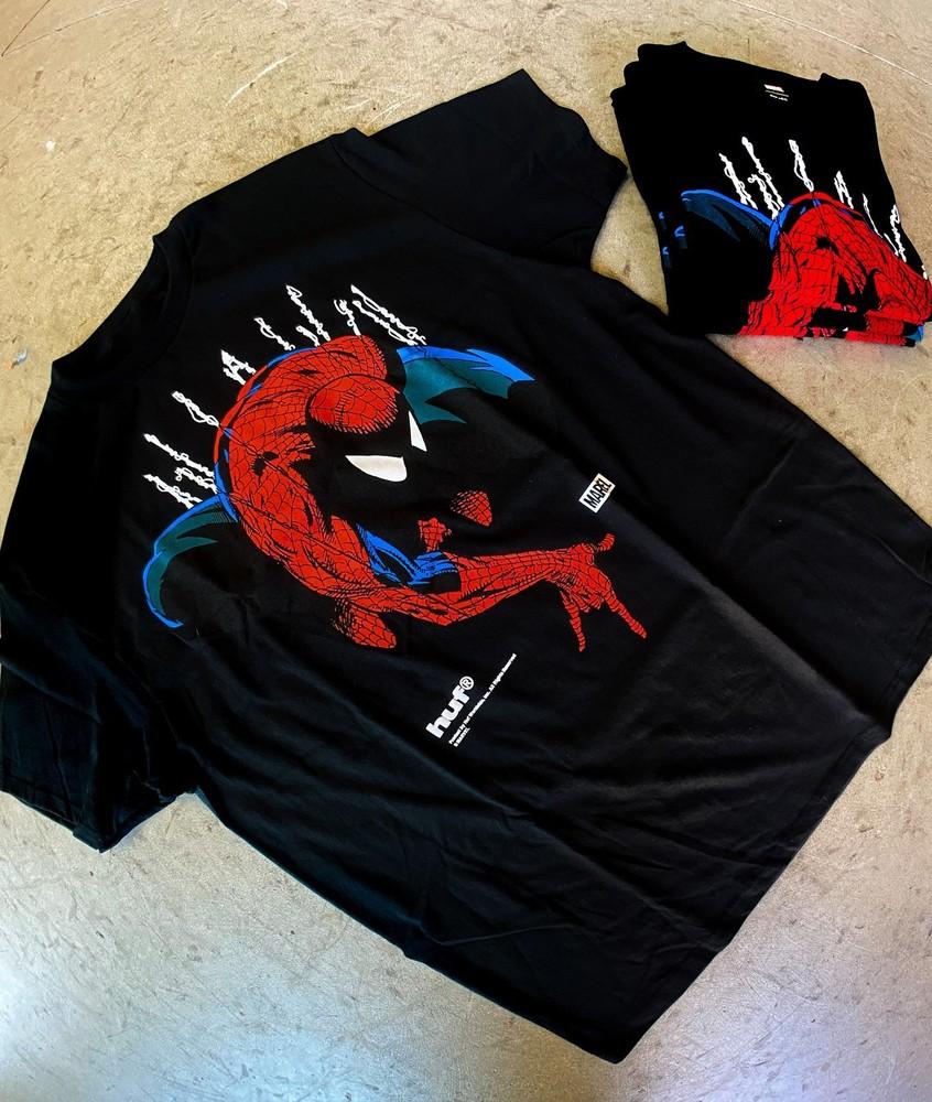 

HUF X Marvel Человек-Паук Восприятия Черная Футболка Размер S-5XL Фанмейд Унисекс Футболка XXL