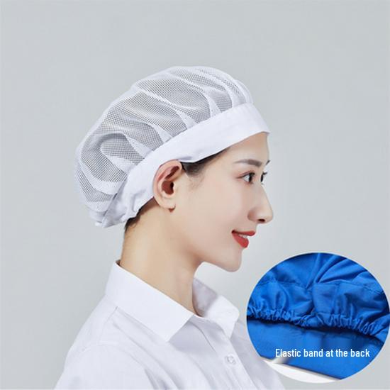 Unisex Verstellbare Atmungsaktive Staubdichte Kappe für Köche und Lebensmittelwerkstätten