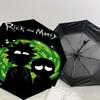 1PC Warner Rick and Morty Automatic Open/Close Umbrella with Windproof, 93-Rib Sturdy Canopy, Durable Ribs1310A