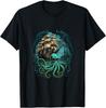 Octopus Kraken Pirate Ship Sailing T-Shirt