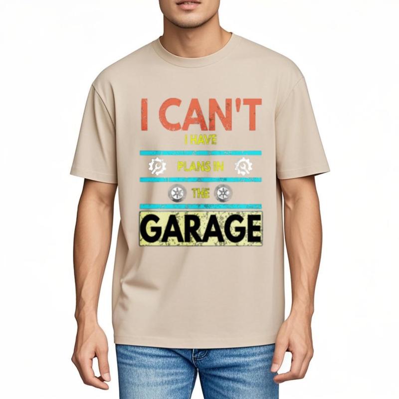 Funny Tshirt Soft Short Sleeve Tshirt Plus Size I Cant Have Plans In The Garage Hiphop For Her Tee Shirt Essential Tee