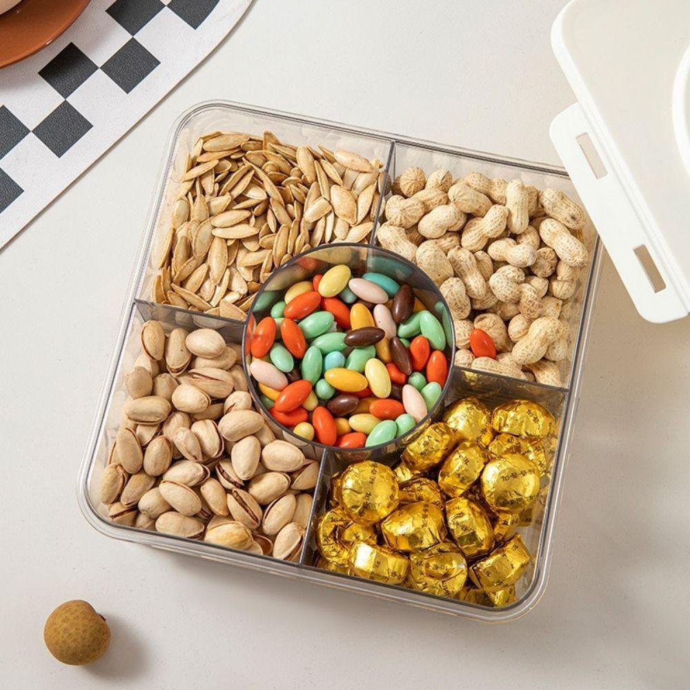 Fresh-keeping Seasoning Storage Box Sealed Dried Fruit Box Practical Divided Storage Box  for Home