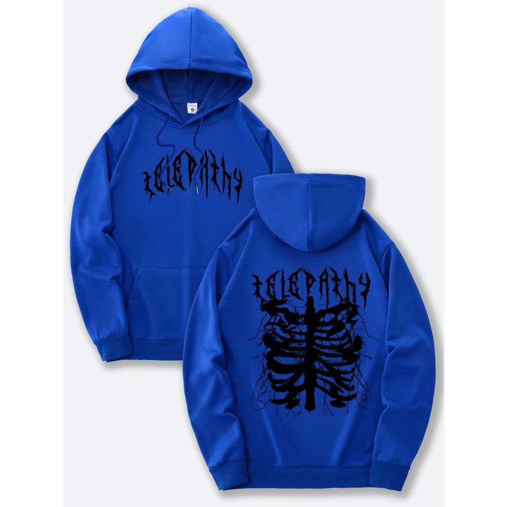 

Men s Letter Printed Hooded Sweatshirt, a New Casual Daily Hoodie with Elegant and Fashionable Patterns Printed on the Front and Back XXL