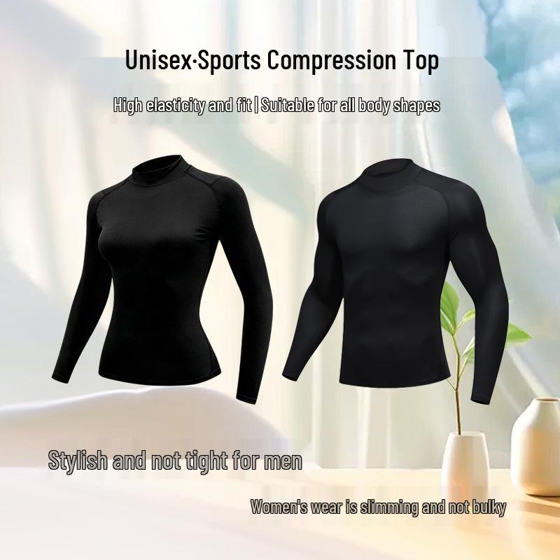 Unisex Quick-Dry Long-Sleeve Compression Sports Top