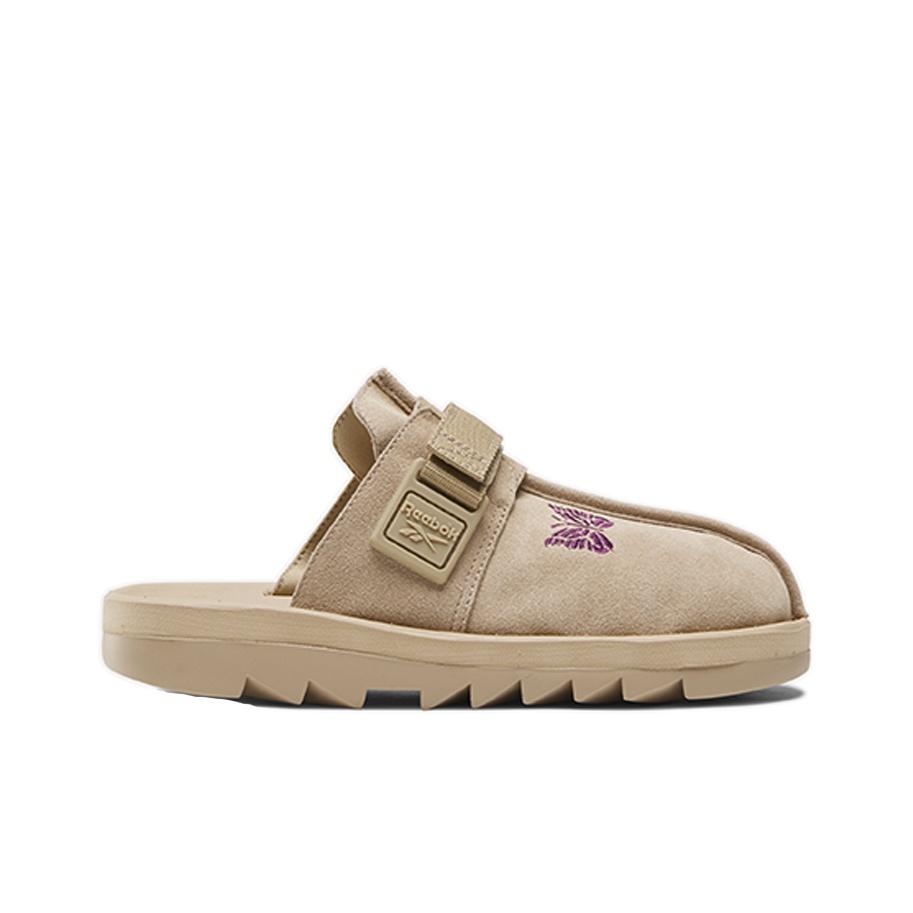 Needles X Reebok Beatnik Slides Canvas Unisex Sneakers Tan Extreme-Purple 100207687