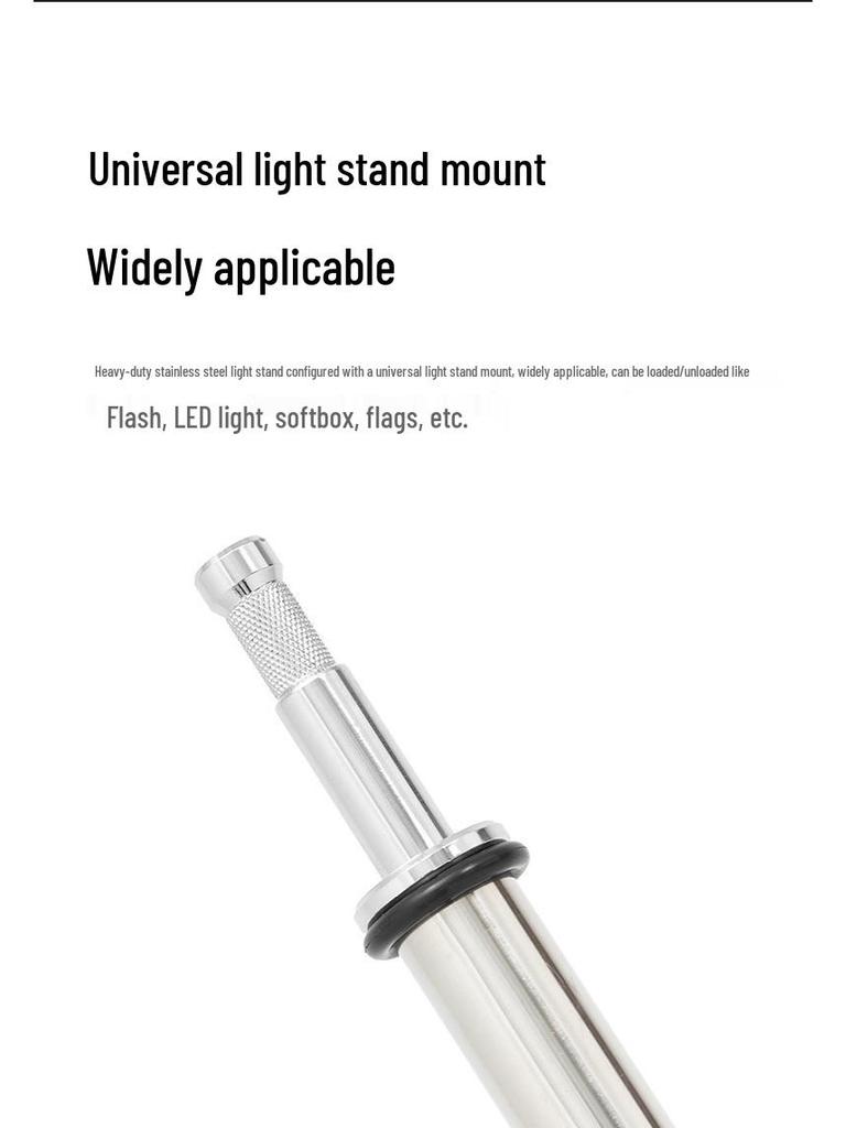 Ambitful ZhiJie 3m Heavy-Duty Wheeled Light Stand with Brake