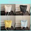 Color Solid Simple Women Single Shoulder Crossbody Bag Woven Shoulder Strap