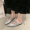 French Bag Head Half Slippers Women's 2025 New Outer Wear Summer Small Sandals High Sense Beautiful with Skirt Mary Jane