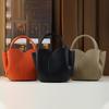 Minimalistische einfarbige Tragetasche mit Tulpenform für Damen, Crossbody, Schultertasche, für Büro, täglichen Gebrauch