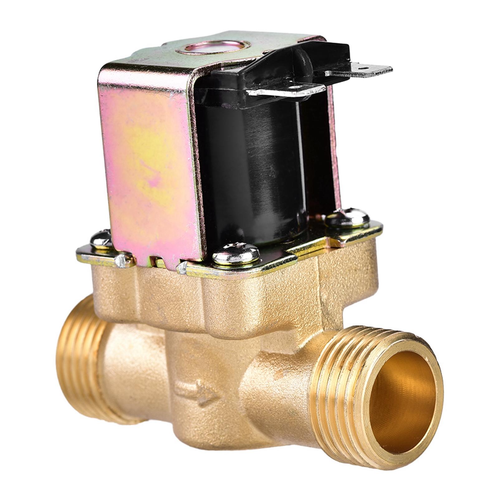 

G1 2 DC 24V Normally Closed Brass Electric Solenoid Magnetic Valve For Water Control чорний