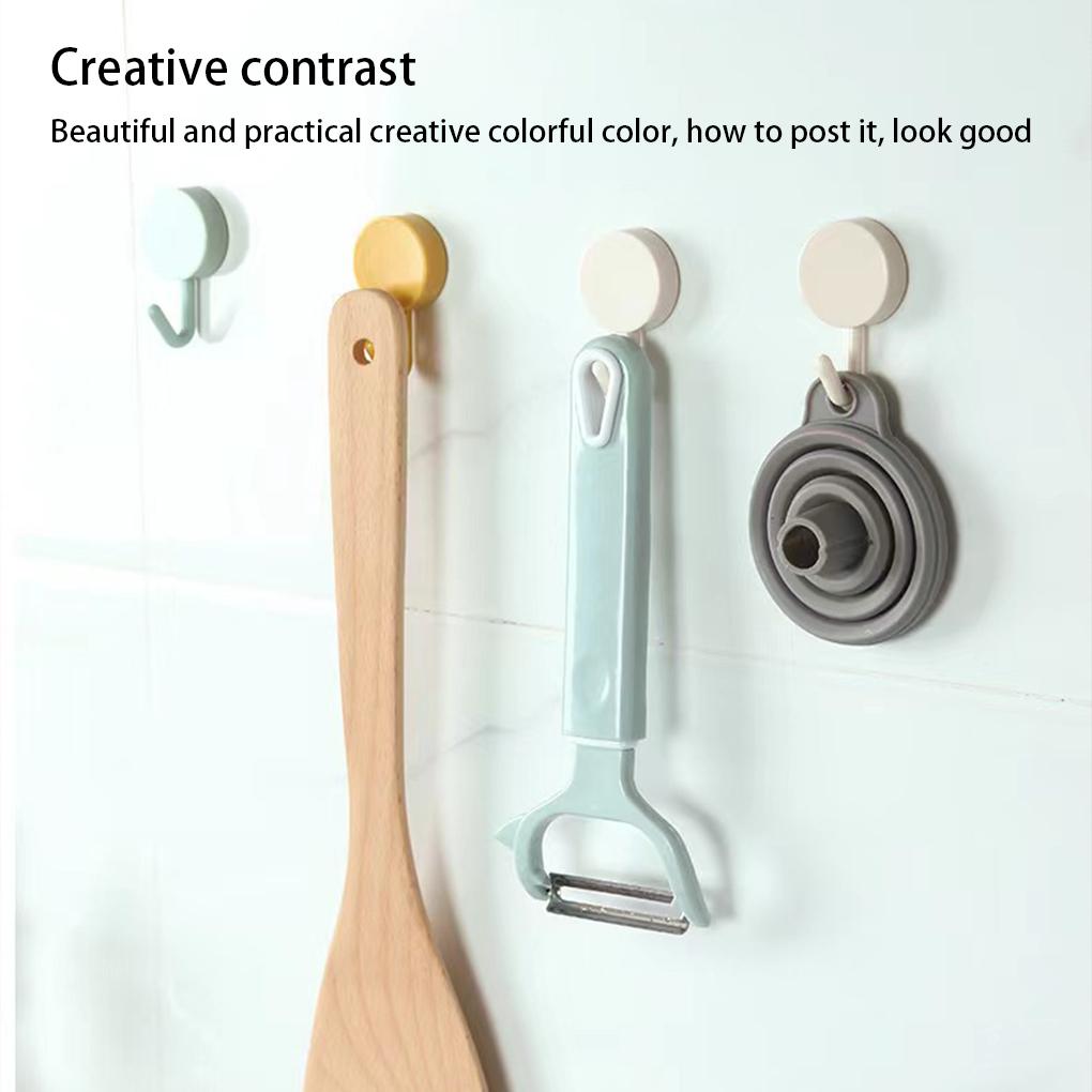 10 Stück Wandhänger Hängender Selbstklebender Aufbewahrungshaken Stanzfrei Heimorganisation Schlüsselhalter Schlafzimmer Schalorganisator