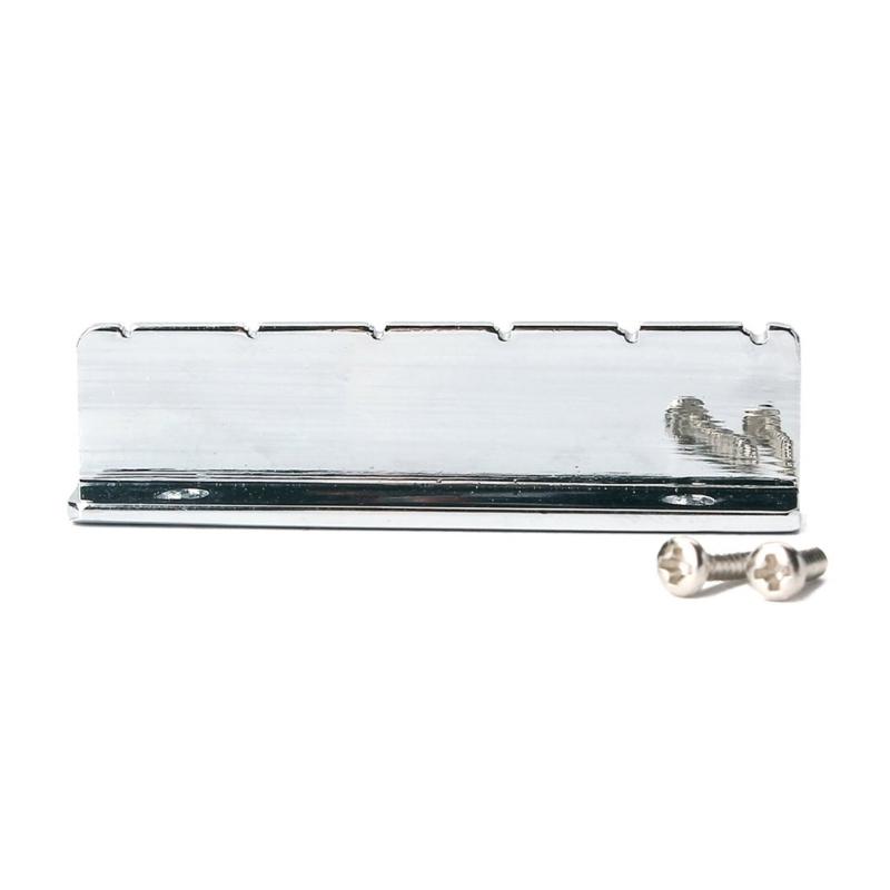 6 Strings Guitar Metal Slotted Nut Replacement L Shaped Guitar Pillow Bridge Nut for Enhanced Stability Comfortable Play