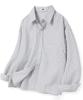 Hook The City Striped Shirt (Charcoal Black)