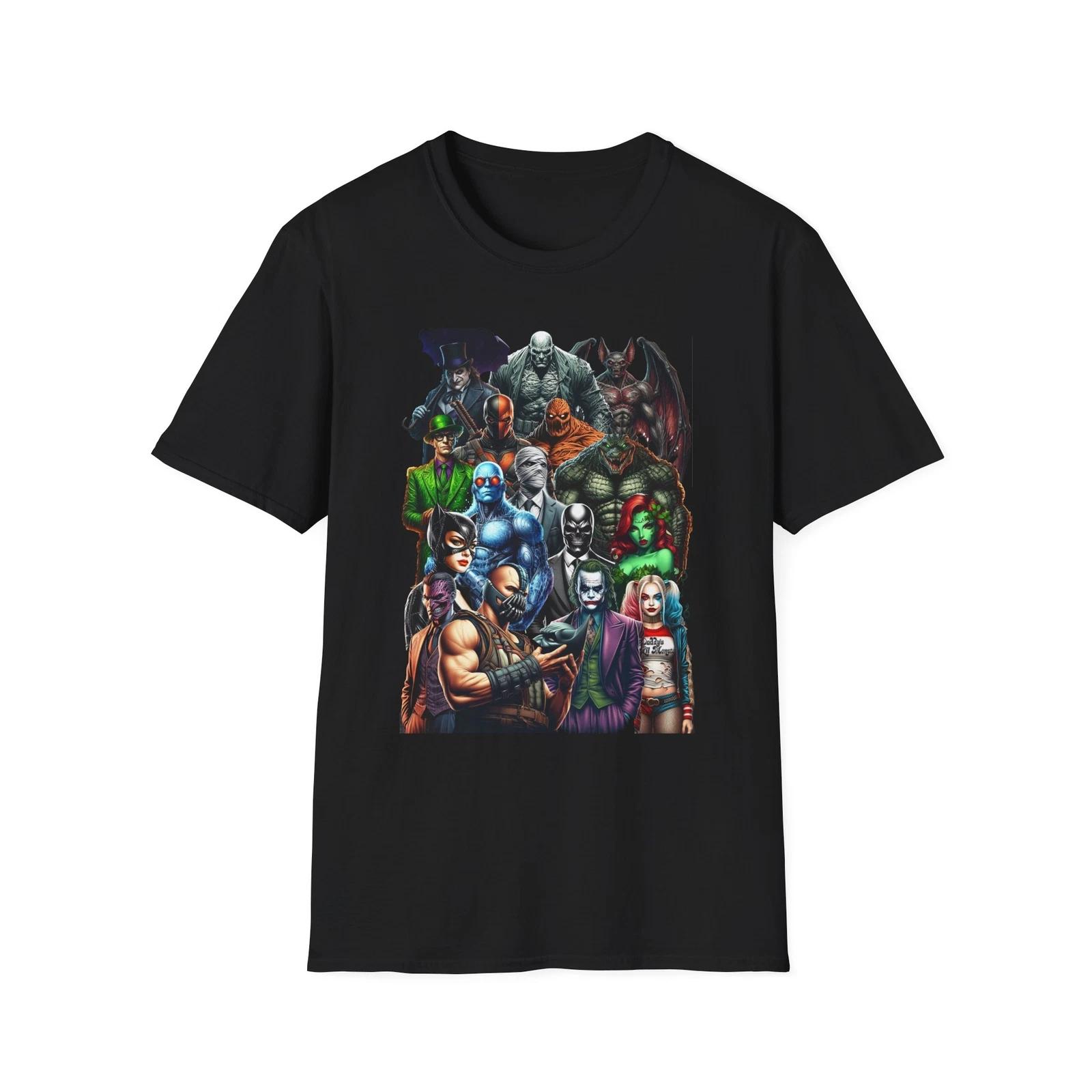 Batman Villains T-Shirt – Gotham’s Most Wanted Tee XXXXL