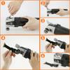 3/6/10PCS Titanium Oscillating Saw Blades Kit, Plunge Cutting Multitool Blades for Metal Wood Nails Screws, Flush Cut Universal