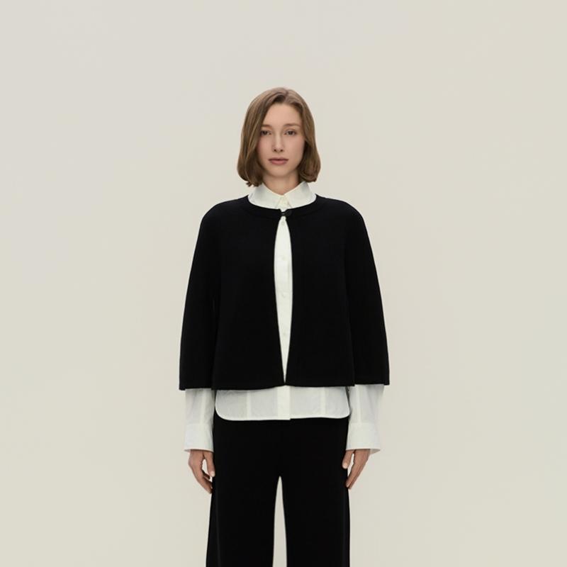 Helen Kaminski Roma Wool Blend Knit Cape Lxsrpc00010