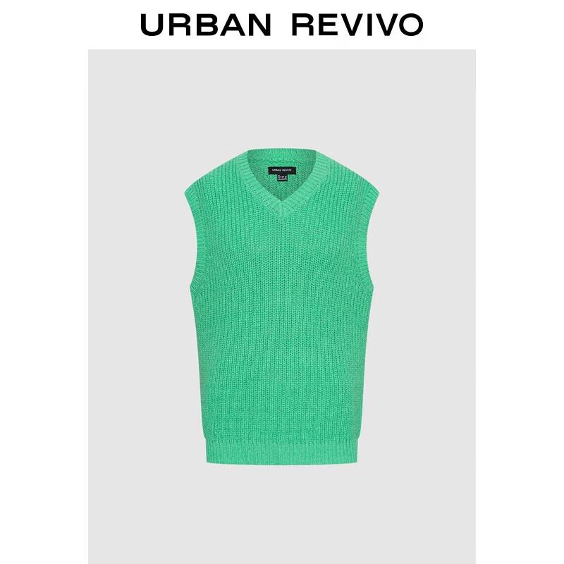 

UR Men s Textured V-Neck Sleeveless Knitted Vest XL