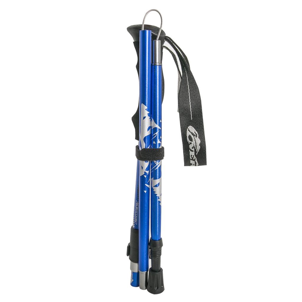 5-Section Folding Hiking Poles - Lightweight Aluminum Trekking Sticks, Non-Slip Portable Walking Poles for Men and Women