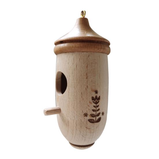 

Птичий домик Тонкая работа Простота в использовании Деревянное компактное естественное гнездо для отдыха Товары для улицы