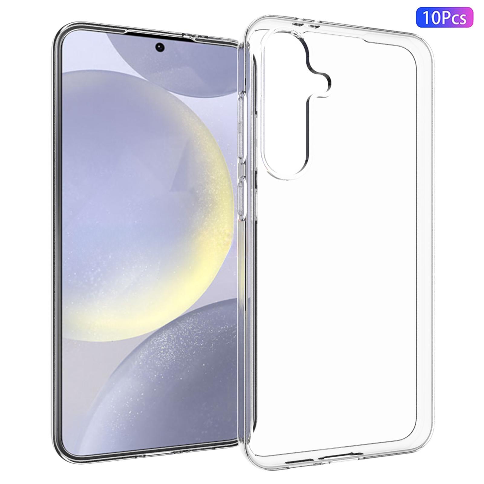 

10Pcs/Pack For Samsung Galaxy S24 FE Case Transparent TPU Watermark-Free Phone Cover A