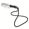 Ultra HD 3X 10X Magnifying Glass Neck Hanging, Multifunctional Handheld Tabletop Magnifier for Seniors, Adjustable Neck Accessory for Reading, Sewing