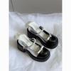 French retro Mary Jane small leather shoes women's 2025 new platform thick heel JK high heels single shoes
