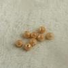 Pack of 10 Exquisite Hollow Designs Sturdy Brass Round Loose Beads with Long Time Use 18K Gold Plating Supplies