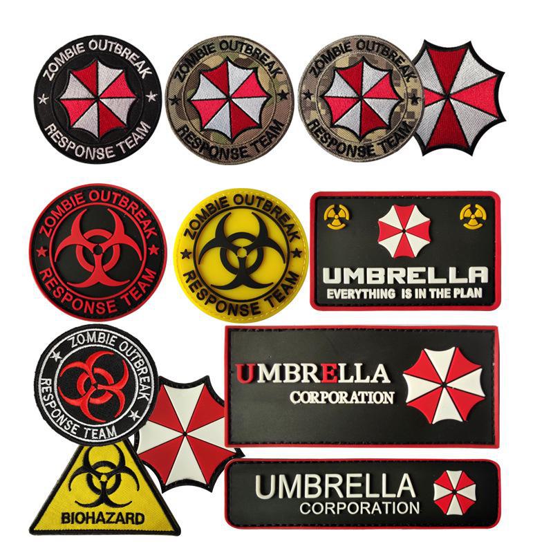 "Morale Umbrella PVC 3D Military Tactical Velcro Patch with Embroidery"
