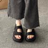 New Style Shoes Velcro Thick-soled One-shoulder Shoes Women's Sandals Beach Sports Flip-flops