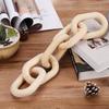 Wood Wood Chain Ornament White, Brown Indoor Wooden Ornament  Home Furnishing Match