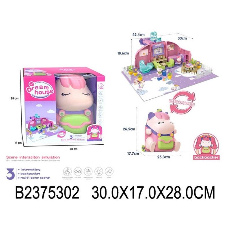 

Игровой набор No Mark 2375302 Домик-рюкзак для Куко