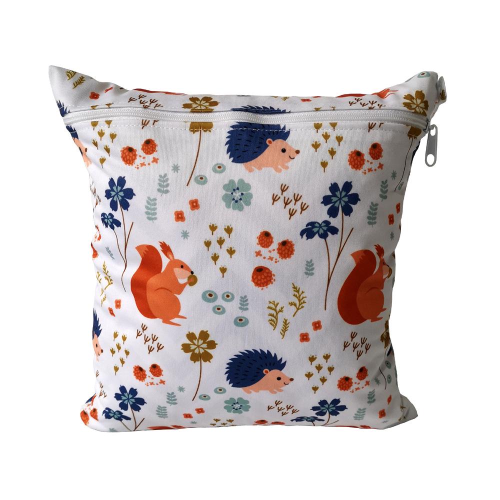 SGS Certified Baby Diaper Bag - Cartoon Pattern, Washable, Wet/Dry Storage
