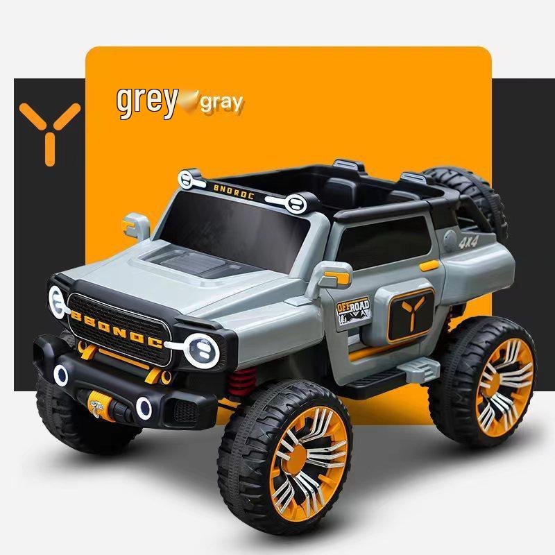 Children’s 4-Wheel Electric Car: Two-Seater Off-Road Toy with Remote Control – Suitable for Kids and Adults.