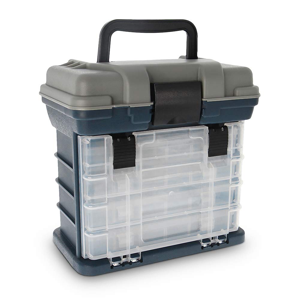 

Croch Large Capacity Tackle Storage Lure Lightweight for Storing and Fishing Tackle Fishing WH35A Box, Box, Case, 4-Tier Design, Tackle, Reels, More, серый