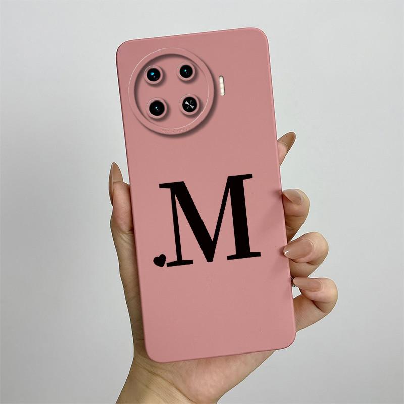 For Tecno Spark 20 Pro+ Case Tecno Spark 20 Pro Plus Phone Case KJ7 Cute Letters Camera Protection Square Liquid Silicone Cover