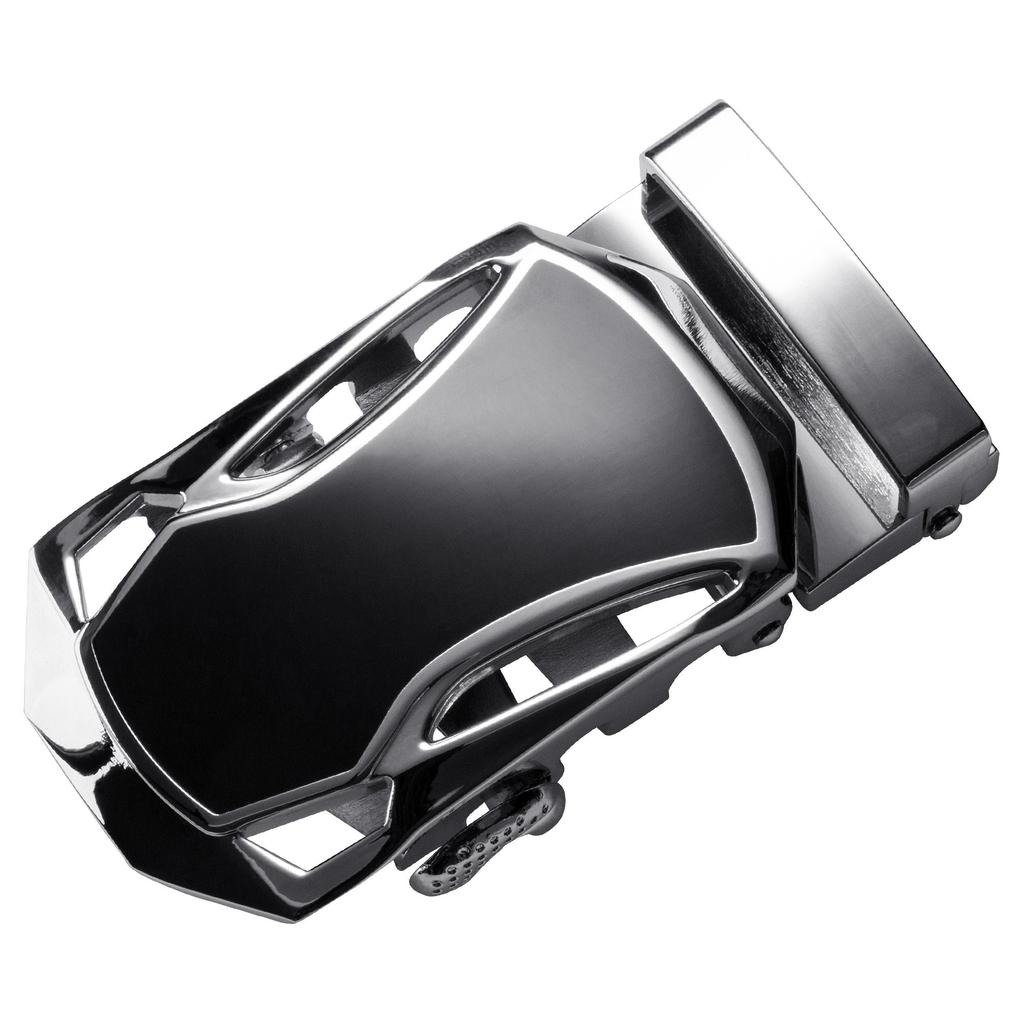 Belt buckle only 35mm no holes auto lock holeless belt auto lock metal fittings only replacement stepless replacement single piece stepless adjustment