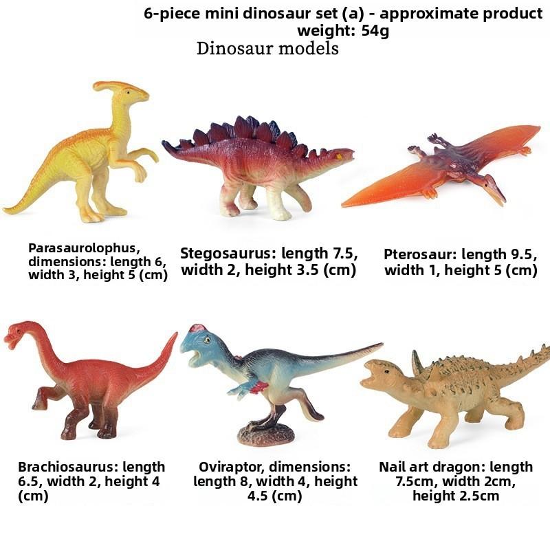 Mini Dinosaur Model Set Plastic For Kids Educational Collection