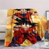 Coperta in Flanella con Stampa Personaggi Dragon Ball, Alta qualità Confortevole per Tutte le Stagioni, Arredamento per la Casa, Calore e Comfort, Perfetta per Regali di Natale