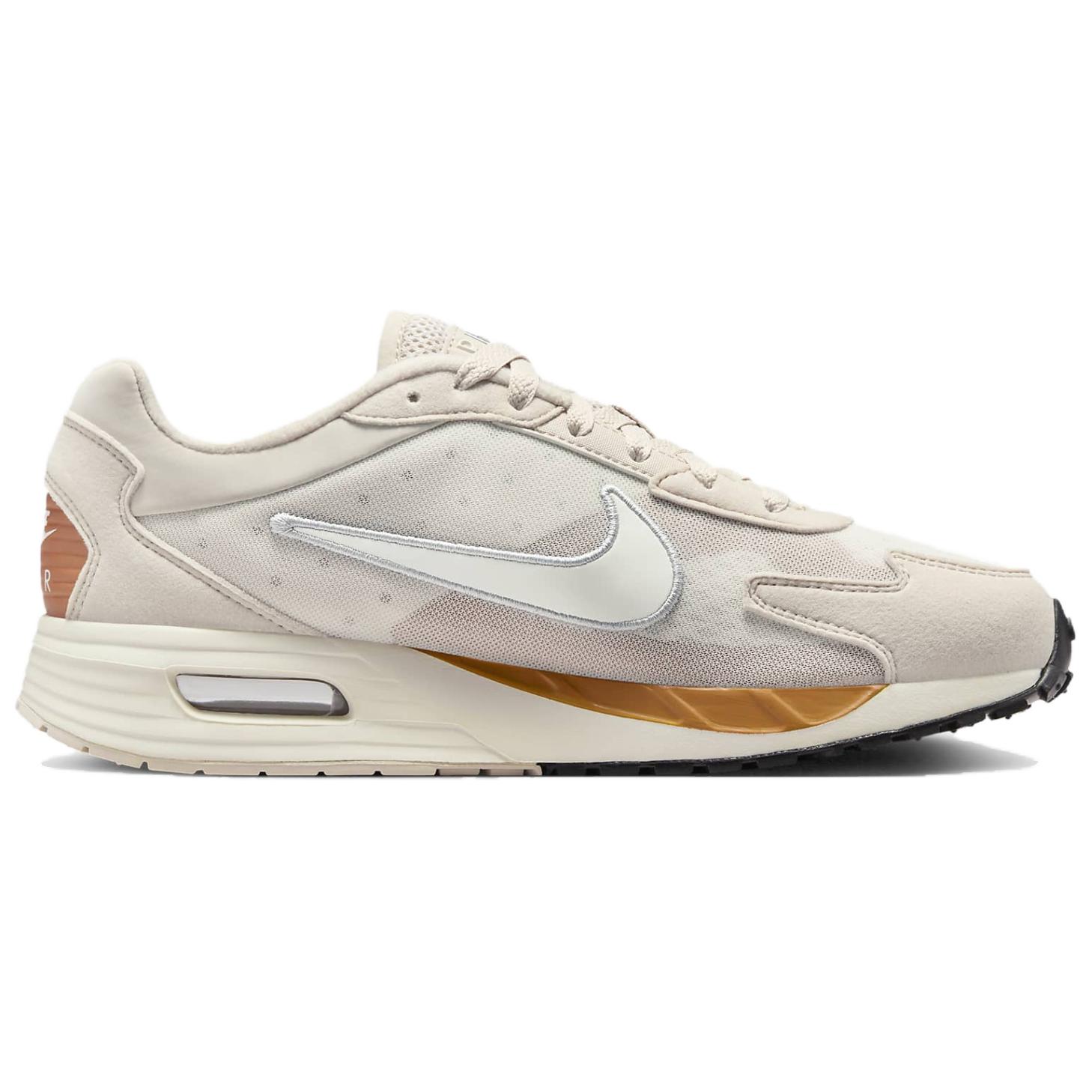 Женские кроссовки Nike Air Max Solo Light Orewood Brown Monarch кремово-черные с парусом — фото 2