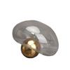 Glass Hydroponic Vase Irregular Glass Ornaments Golden Ball Terrarium Flower Arrangement Vase Room Decoration Accessories