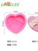 Stampo in Silicone 3D a Forma di Cuore per Sapone, Fatto a Mano, Flessibile, Forniture per Fare Pietre, Decorazione Torta al Cioccolato